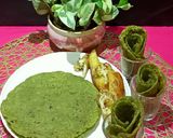 A picture of step 8 of Rice flour and Palak Masala Paratha.