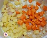 A picture of step 2 of SHURBAT AL - ADAS - Protein rich Lentil Soup from Middle East.