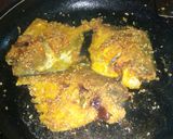A picture of step 5 of Pomfret sesame fry.