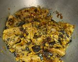 A picture of step 6 of Seyal chapati.