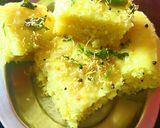 A picture of step 4 of Dhokla (rice, dal).