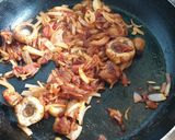 A picture of step 3 of Mushroom and Egg roast.