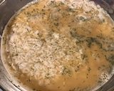Une image de l'étape 3 de Riz à l aneth et bouillon de gambas.