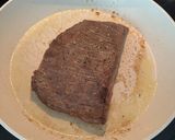 A picture of step 1 of Steak Garlic Noodles.
