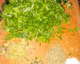 A picture of step 1 of Spinach paratha.