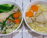 Hình bước làm 3 của món Nui gà đơn giản