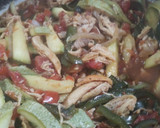 Foto del paso 6 de la receta: Pollo, Rajas con calabazas "Disque alambre a mi estilo"
