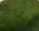 A picture of step 1 of Methi ke parathe with aloo matar gravy.