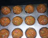 A picture of step 7 of Blueberry cupcakes with vermicelli.