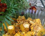 A picture of step 4 of Kathal Pickle.