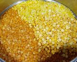 A picture of step 1 of Dal Fry.