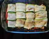 Mexikói jellegű cukkini tekercs (Gábor ötlete 🙏) recept fázis 6 fotója