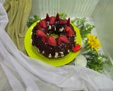 عکس مرحله 3 از دستور کیک شکلات و بادام 🎂 (Chocolate & Almond Cake) با گاناش نوتلا