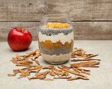 Foto del paso 5 de la receta: 🍎🫙Chía overnight oat pudding apple pie - Chía, avena, yogur y manzana con canela 🫙🍎