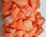 Foto langkah ke 1 dari resep Es krim blender pepaya (sorbet).
