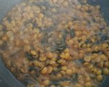 A picture of step 7 of Palak Chana dal.