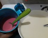 Foto langkah ke 3 dari resep Dadar gulung motif merah putih.