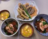 A picture of step 5 of Oyako Don (Salmon parents and child) 親子丼.