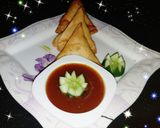 A picture of step 9 of Allu samosa.