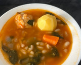 Foto del paso 8 de la receta: Potaje de judías pintas, espinacas y bacalao