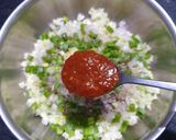 A picture of step 3 of Cabbage Manchurian Dry.