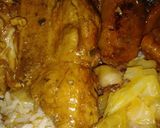 A picture of step 3 of Smothered pork chops, yams and cabbage w/ bacon.