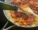 A picture of step 4 of Chicken Paprika.
