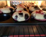 A picture of step 6 of Berry Muffins / Raspberry Blueberry.