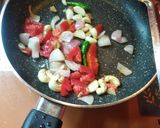 A picture of step 1 of Chat pata panner butter masala.