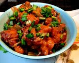 A picture of step 5 of Cauliflower manchurian.