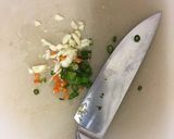 A picture of step 4 of Thai basil and chilli minced beef with an egg (Phat Kaphrao).