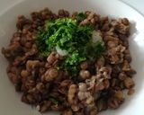 Foto del paso 1 de la receta: Tortitas de lentejas, arroz y queso