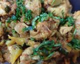A picture of step 5 of Chicken with pumpkin.