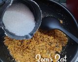A picture of step 2 of Ghee Residue and Besan Kalakand.