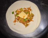 A picture of step 3 of Veg momos.