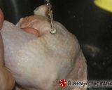 A picture of step 1 of Chicken with potatoes in the oven.