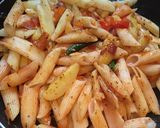 A picture of step 8 of Masala Egg Pasta.