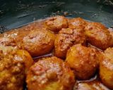 A picture of step 5 of Kashmiri dum aloo- A delicacy from further north.