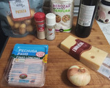 Foto del paso 1 de la receta: Patatas rellenas pavo queso al vino tinto rebozado tempura. 🥔🦚