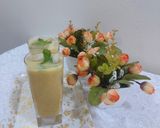 A picture of step 4 of Muskmelan and dates nuts shake/ vary healthy and yammy drink.
