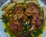 A picture of step 6 of Chicken Tagine with Green Olives.