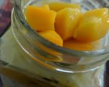 A picture of step 3 of Mango coconut overnight jar.