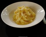 A picture of step 5 of Fettuccine Alfredo.