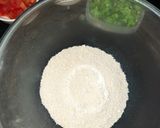 A picture of step 1 of Oats & Rice flour vegetable chila.