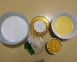 Foto langkah ke 1 dari resep Kue Tako/ Kue Talam Jagung.