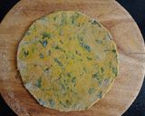 A picture of step 2 of Methi Thepla.