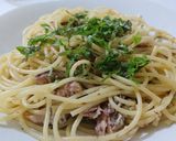 A picture of step 12 of Peperoncino with Sardines in Oil and Shiso.