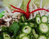 Hình bước làm 1 của món Lẩu nấm chay