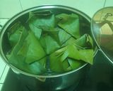 Foto langkah ke 6 dari resep Pepes Jamur Telor Asin Simple.