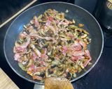 Une image de l'étape 3 de Pâtes carbo gourmandes à ma façon.